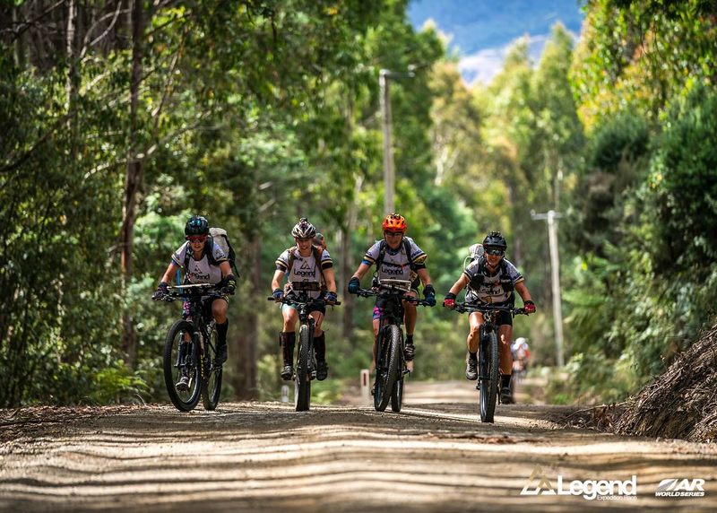 Mountain biking at Legend 2025 in Tasmania