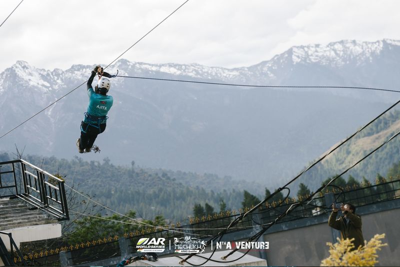 Zip Line testing at Mechukha Zip Line testing at Mechukha